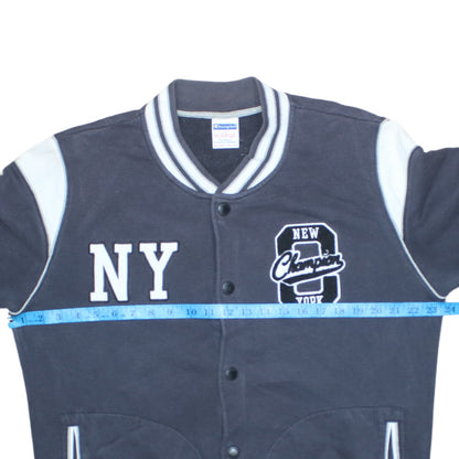 Champion Men's Blue XL Varsity Fleece Sweatshirt Jacket