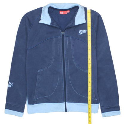 Puma Boys Blue Full Zip Sweatshirt Hoodie Size 12 Years Fleece Lined