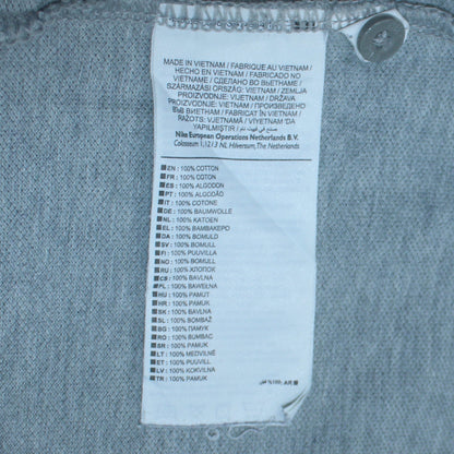 Nike Men's Grey 2XL Cotton Short Sleeve Polo Shirt