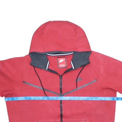 Nike Men's Red Full Zip Hoodie XL Sportswear Sweatshirt