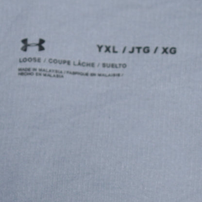 Under Armour Boys Grey Colourblock 1/4 Zip Hoodie Size 14-15 Years