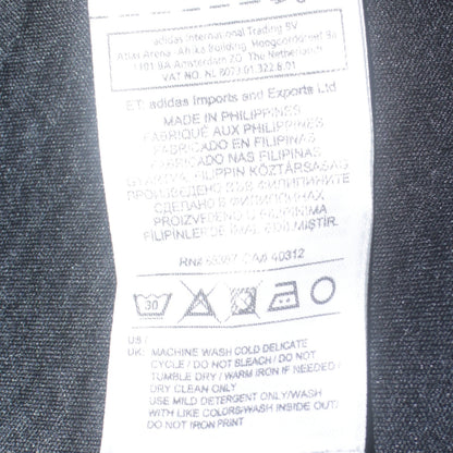 Adidas Men's Grey Crew Neck Graphic Pullover Sweatshirt M