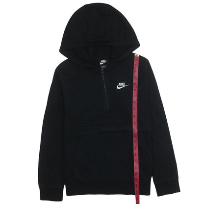 Nike Boys Black 1/2 Zip Hoodie Standard Fit Size L 147-158cm