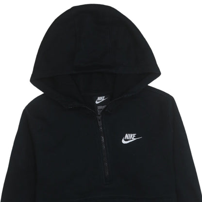 Nike Boys Black 1/2 Zip Hoodie Standard Fit Size L 147-158cm
