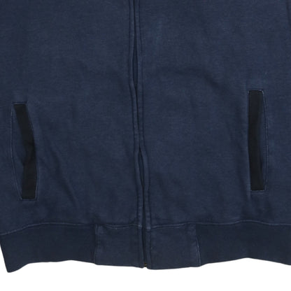 Champion Men's Navy Blue Full Zip Sweatshirt XL Cotton Blend