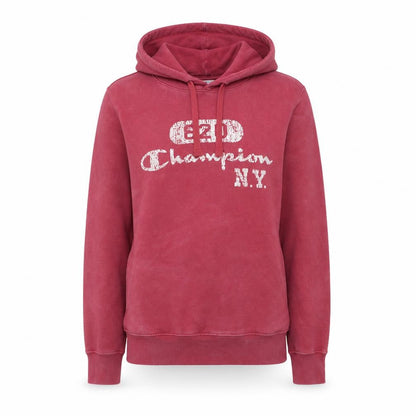 Champion Women's Red Pullover Hoodie Small Cotton Blend Fleece