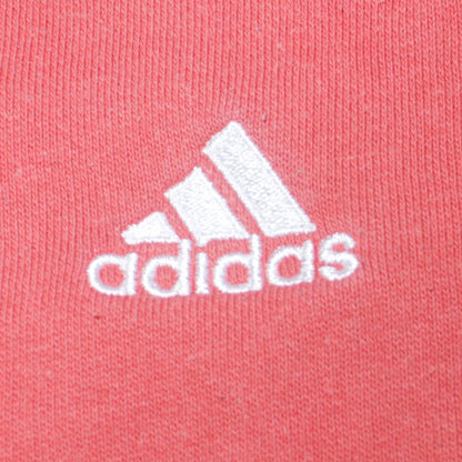 Adidas Boys Red Fleece Pullover Sweatshirt Size 140 Long Sleeve Logo Top