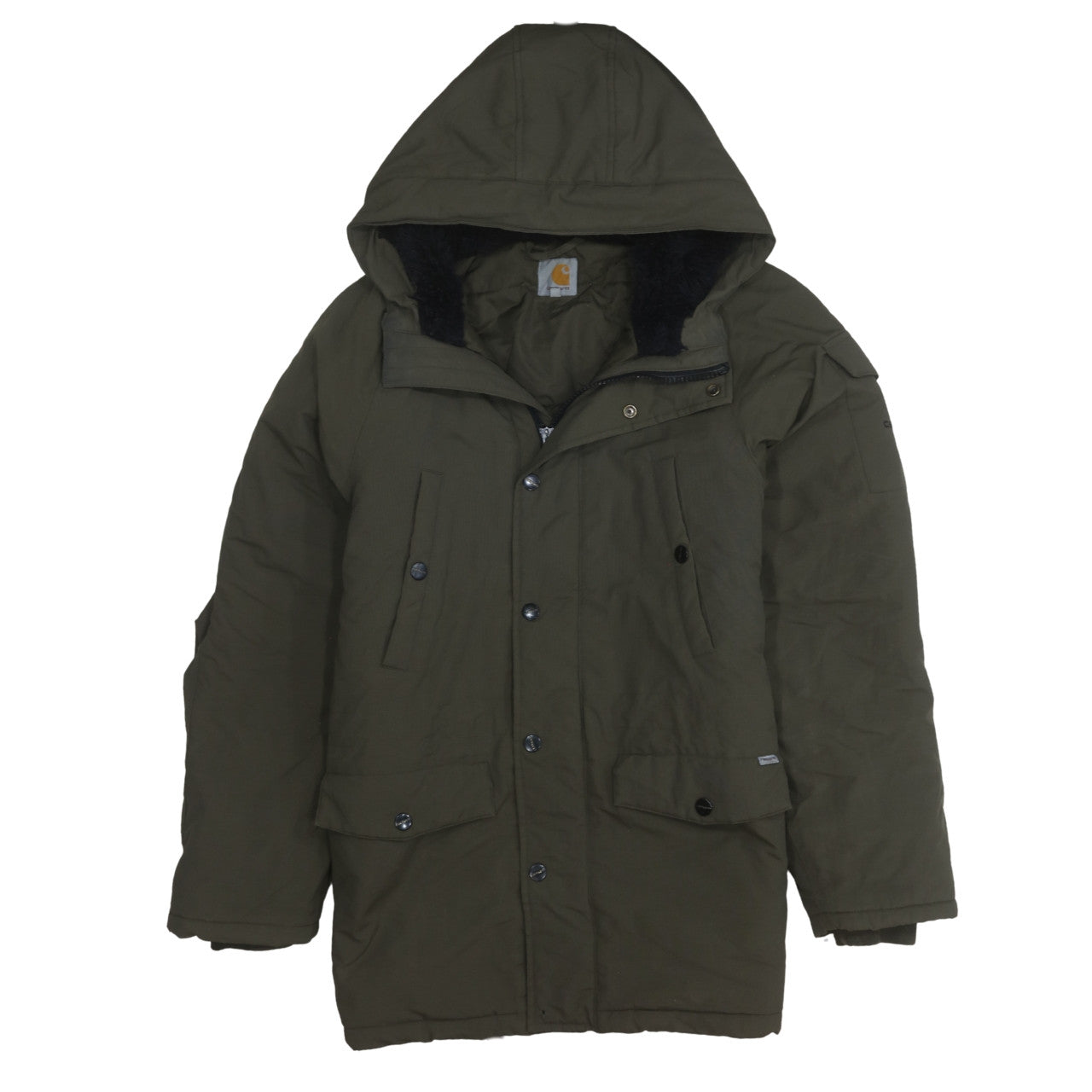 Carhartt Men’s Green Anchorage Parka Hooded Waterproof Winter Coat Size L