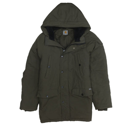 Carhartt Men’s Green Anchorage Parka Hooded Waterproof Winter Coat Size L