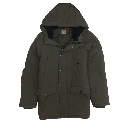 Carhartt Men’s Green Anchorage Parka Hooded Waterproof Winter Coat Size L