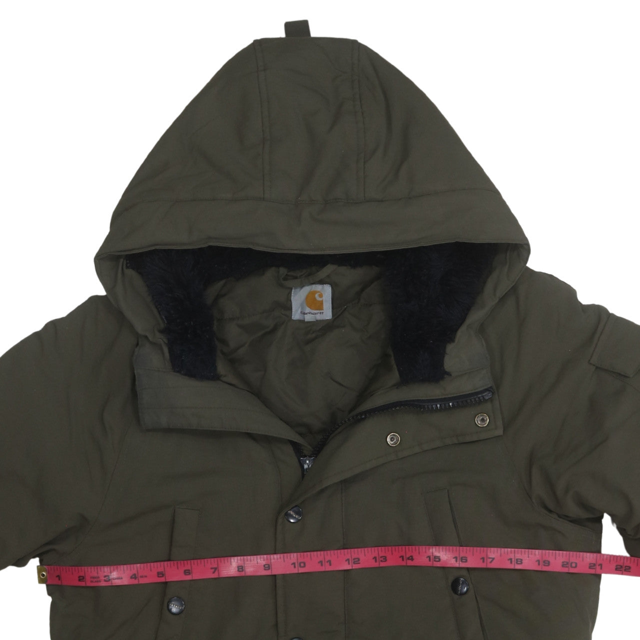Carhartt Men’s Green Anchorage Parka Hooded Waterproof Winter Coat Size L