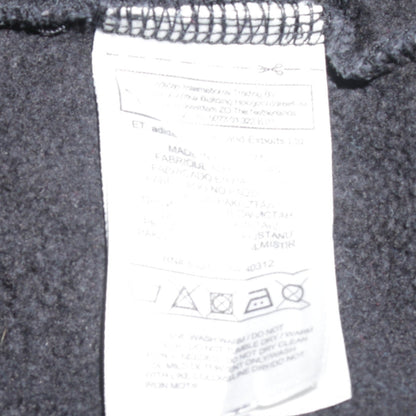 Adidas Womens Black Small Pullover Hoodie with Logo Print