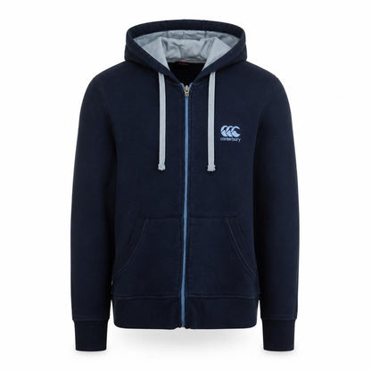 Canterbury Men's Blue Full Zip Hoodie Size S Regular Fit