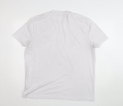 Paul Costelloe Living Men's White Crew Neck XX-Large T-Shirt