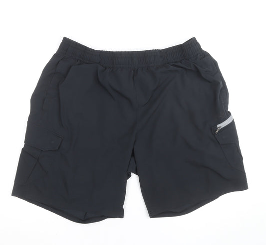 Under Armour Men's Black 2XL Athletic Quick Dry Gym Shorts