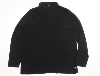 Regatta Womens Black 1/2 Zip Fleece Jacket UK 20 Outdoor Layer