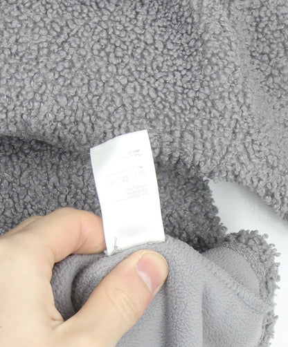 John Lewis Women Grey Fleece Pullover Collared Jumper S
