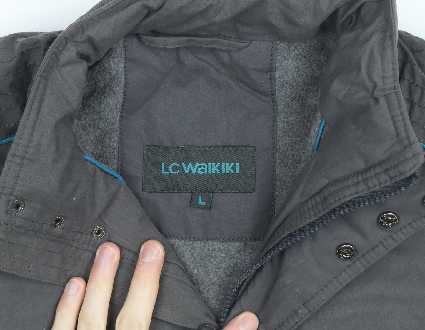Mens UK Size L LC Waikiki Grey Walking Hiking Casual Jacket