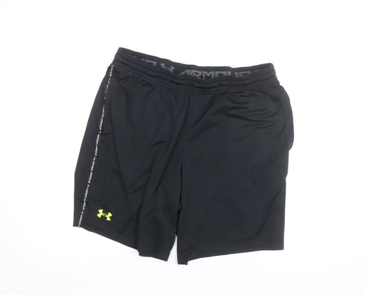 Under Armour Men's Black XL Athletic Shorts Quick Dry Lightweight
