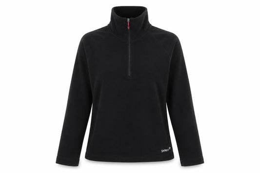 Gelert Women's Black Fleece Half Zip Lightweight Activewear Jacket UK 10