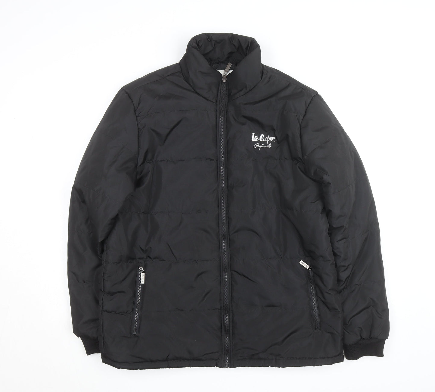 Mens UK Size L Lee Cooper Black Puffer Jacket