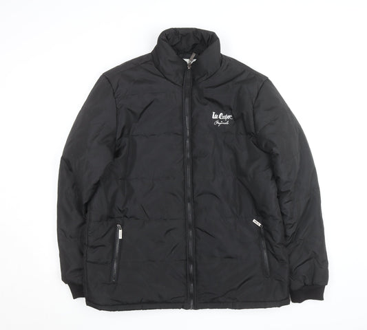Mens UK Size L Lee Cooper Black Puffer Jacket
