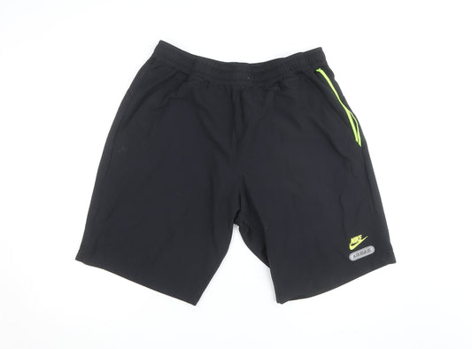 Nike Men Black 2XL Air Max Jogger Shorts Quick Dry Activewear