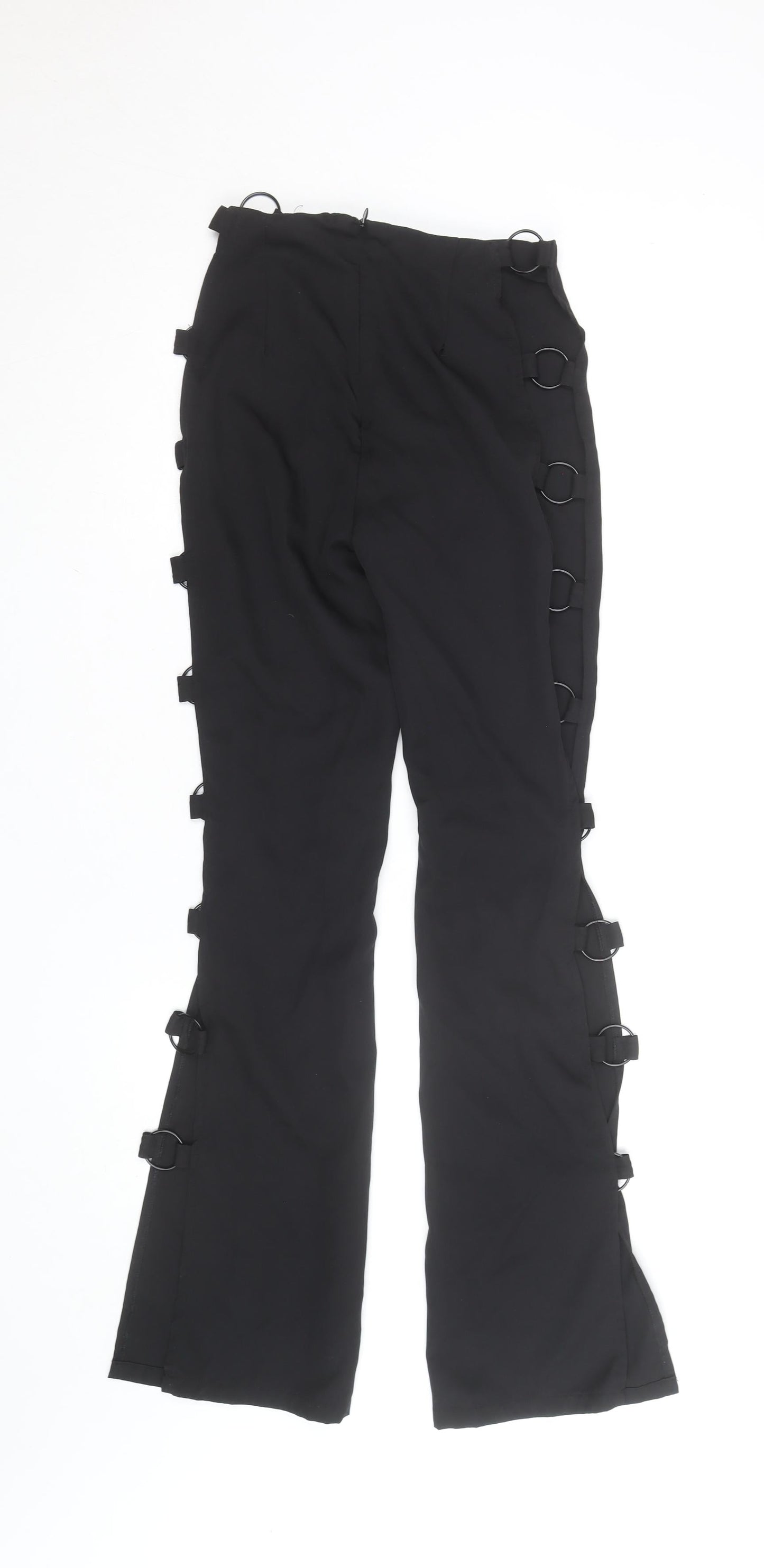 Womens UK Size 4 PRETTYLITTLETHING Slim Fit CasualParty/Cocktail Black Trousers