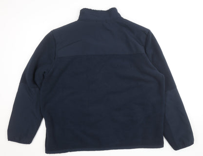 Dunnes Men's Navy Blue XXL Fleece Softshell Full Zip Jacket