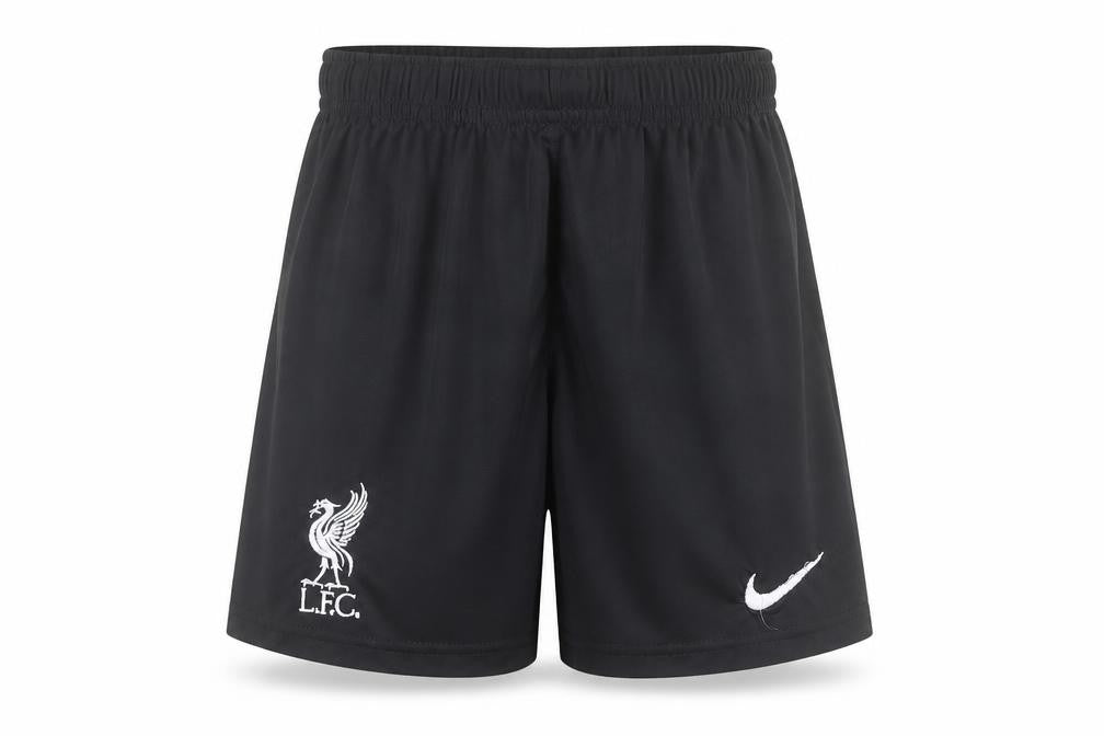 Front view of Nike boys’ black 7 years lfc athletic football activewear shorts