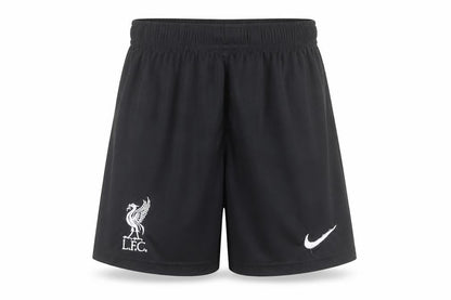 Front view of Nike boys’ black 7 years lfc athletic football activewear shorts