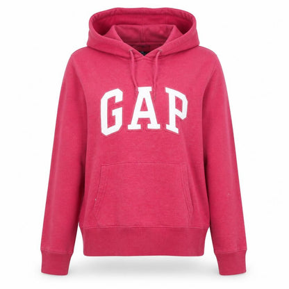 Gap Womens Red Hoodie Medium Pullover Logo Cotton Blend Casual
