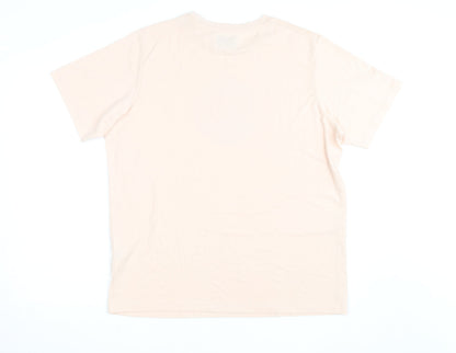 ADPT Women’s Beige Soul Search Retro Print T-Shirt Size L