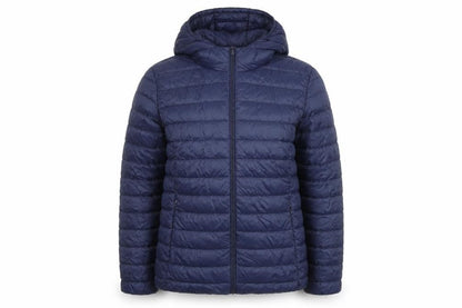 Dunnes Stores Womens Blue Hooded Lightweight Puffer Jacket Size 12