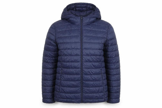 Dunnes Stores Womens Blue Hooded Lightweight Puffer Jacket Size 12