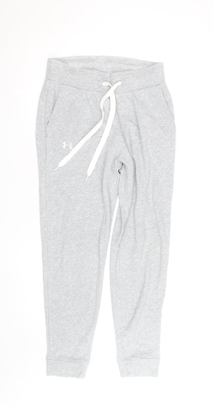 Under Armour Men's Grey Jogger Sweatpants S Regular Fit Activewear