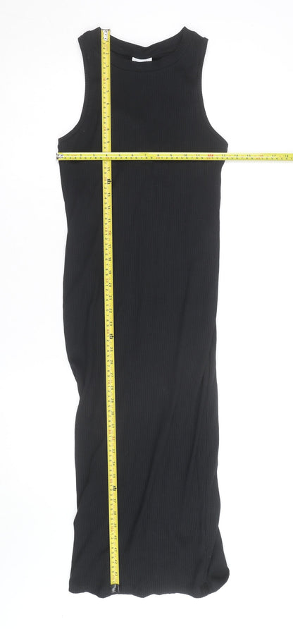 Vero Moda Womens Black Sleeveless Bodycon Midi Dress Size S