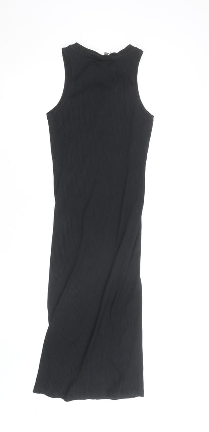 Vero Moda Womens Black Sleeveless Bodycon Midi Dress Size S
