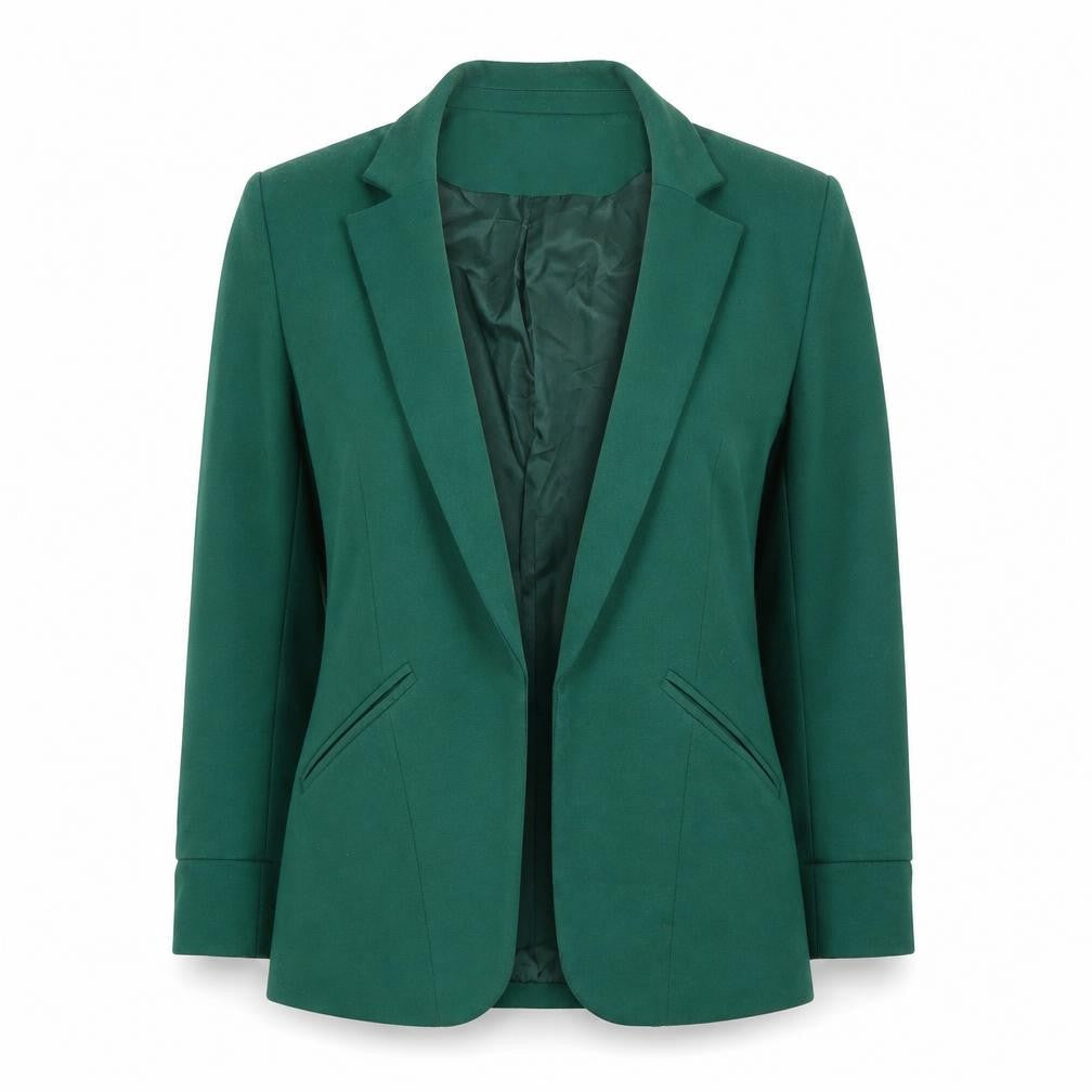 Marc Angelo Women's Green Size 10 Regular Fit Lined Blazer Jacket