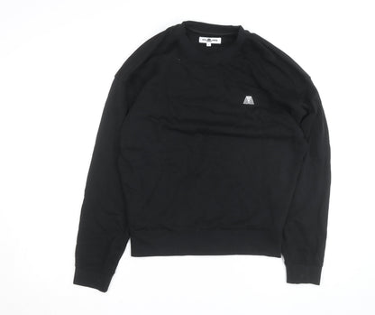 4TH ARQ Men's Black Small Crew Neck Pullover Sweatshirt
