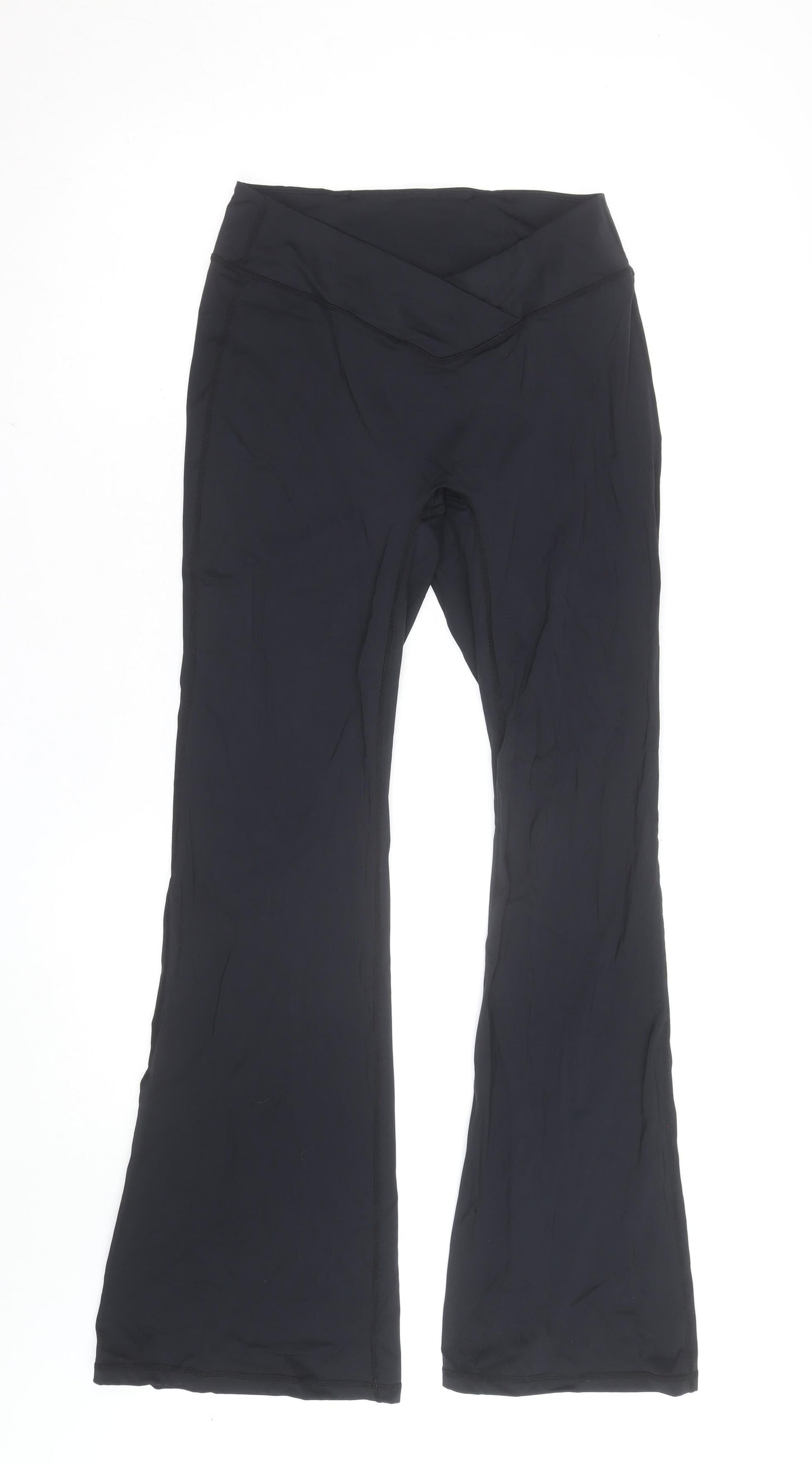 Citysports Womens Black Flared Yoga Leggings Size M Activewear Trousers