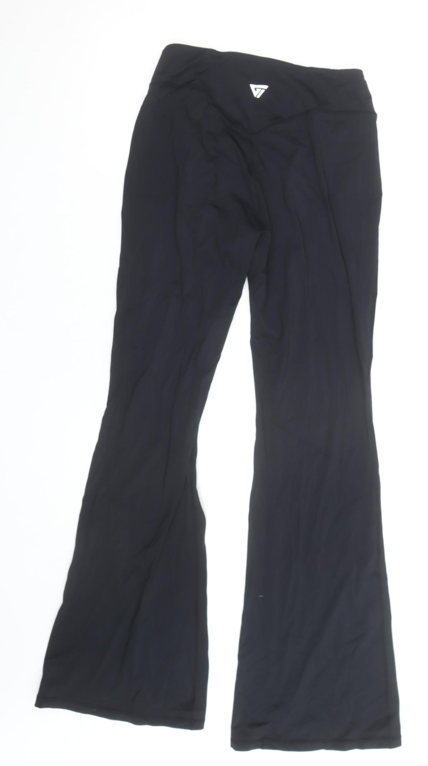 Citysports Womens Black Flared Yoga Leggings Size M Activewear Trousers