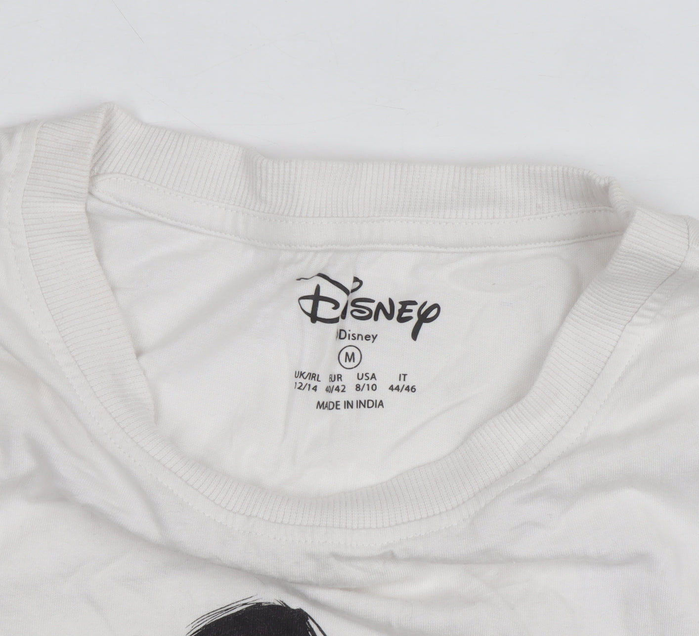 Disney Women’s White Princess Graphic T-Shirt Medium