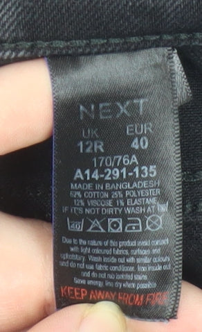 Next Women’s Black Bootcut Mid Rise Stretch Jeans Size 12
