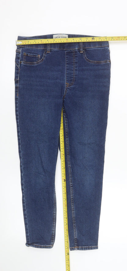 New Look Women Blue Mid Rise Jegging Jeans Size 10 Petite