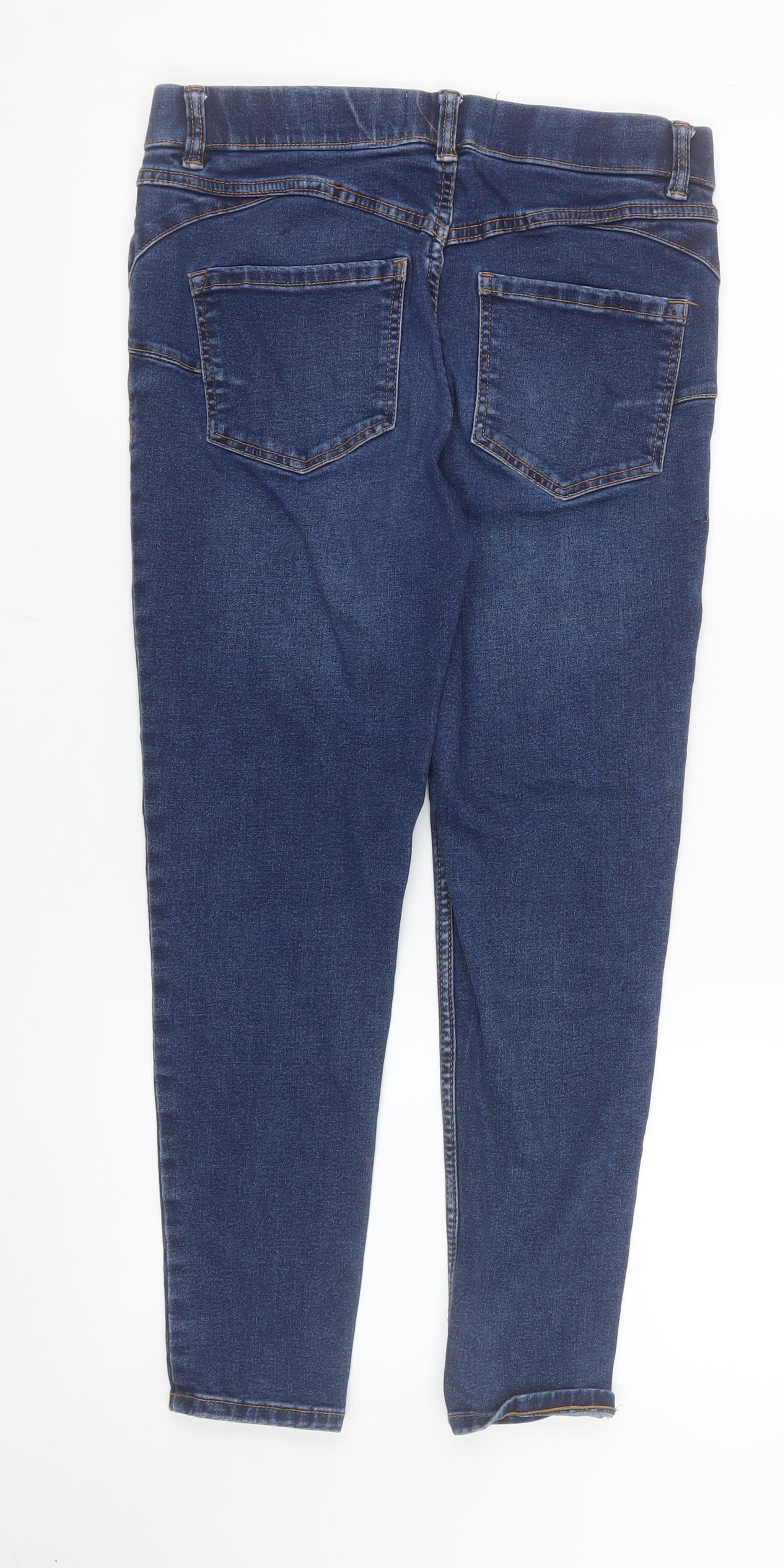 New Look Women Blue Mid Rise Jegging Jeans Size 10 Petite