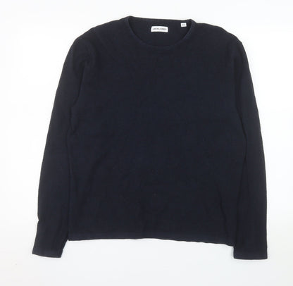 Jack & Jones Men's Blue Knit Pullover Sweatshirt Size M