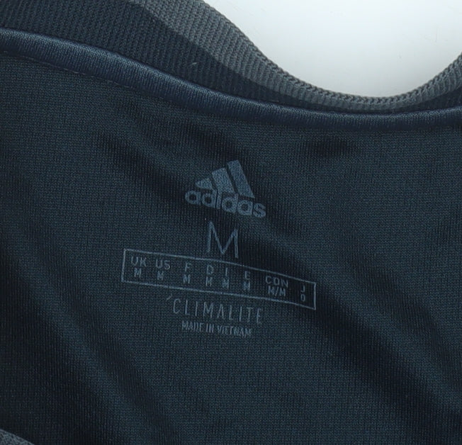 Adidas Mens Black Real Madrid Football Jersey Shirt Size M