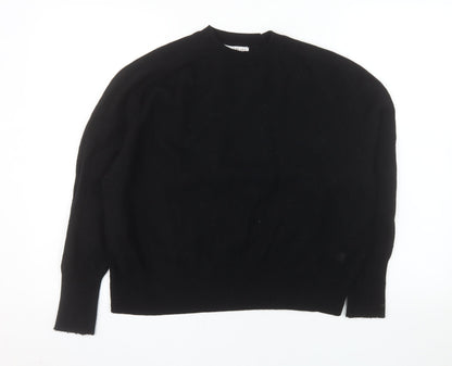 Sinead Keary Womens Black Wool Cashmere Crew Neck Jumper Size S