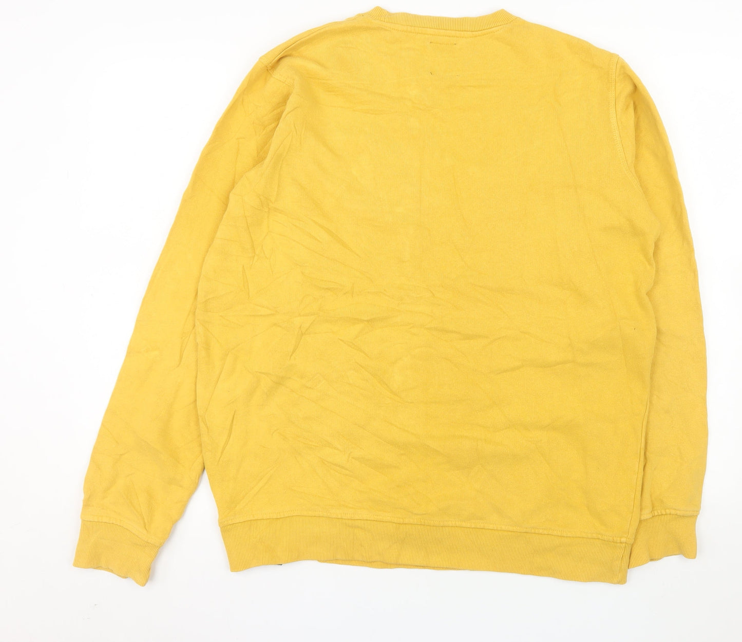 Dickies Men’s Yellow Logo Crew Neck Pullover Sweatshirt Size L